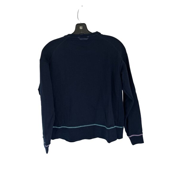BOMBAS Sweatshirt Navy Blue Long Sleeve Cotton Crewneck Size Small - Picture 5 of 7
